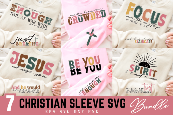 Christian Quotes SVG Design Bundle for T-Shirt Designs