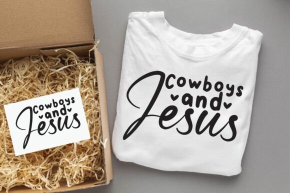 Cowboys and Jesus Graphics for T-Shirt Designs