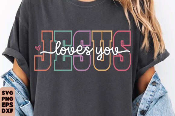 Jesus Loves You Png: A Versatile Graphic for T-Shirt Designs