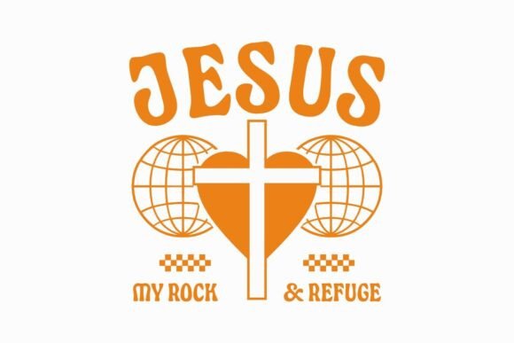 Jesus My Rock Refuge T-shirt Design for Graphics