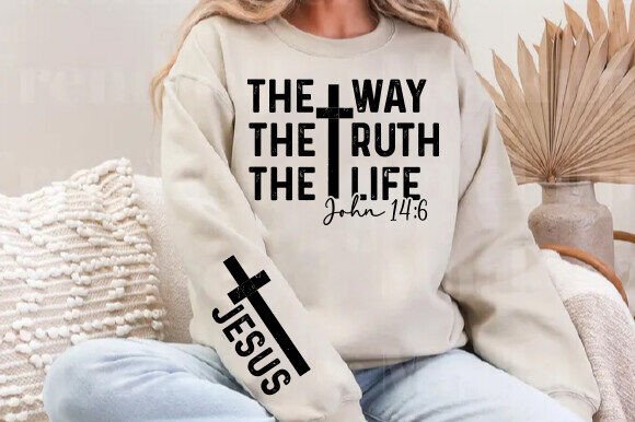 JESUS the WAY Truth Life Graphics for T-Shirt Designs