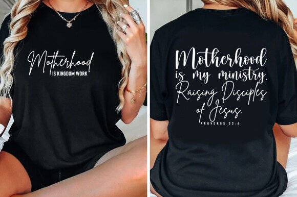 Motherhood is My Ministry Svg: A Unique T-Shirt Design