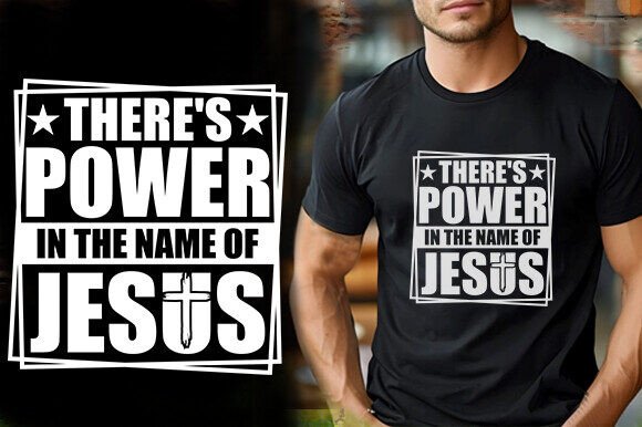 Power in the Name of Jesus Embroidery Design