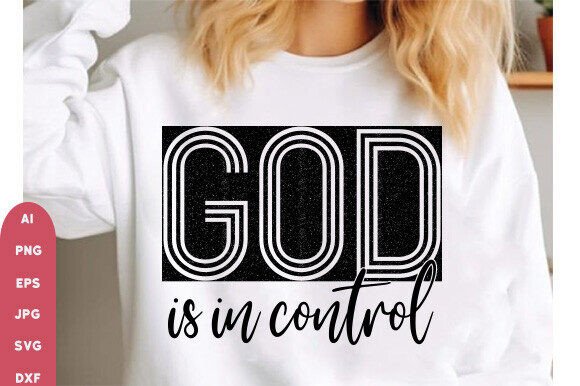 Review: GOD is in Control Svg Christian Design