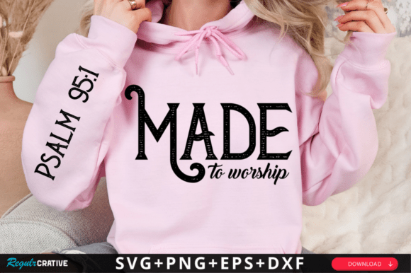 Review: Made to Worship Sleeve SVG for T-Shirt Designs